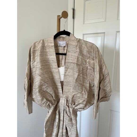 Piece of White Audrey Dress in Beige - Picture 3 of 11